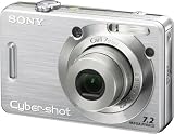Sony Cybershot DSCW55 7.2MP Digital Camera with 3x Optical Zoom (Silver)