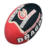 GILBERT Newport Gwent Dragons Supporter 08 Rugby Ball , 5