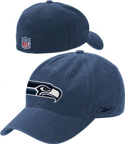 Seattle Seahawks -Navy- Fitted Sideline Slouch Hat