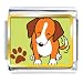 beagle36 - Beagle Dog Animal Photo Italian Charms Bracelet Link