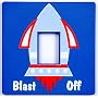 Rocket in Space Light Switch Cover