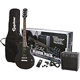Epiphone Les Paul Electric Guitar Player Package, Ebony