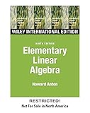 Elementary linear algebra