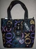 XOXO - Xoxo Purse Handbag Sugar Coated Black Multi Colored Logo