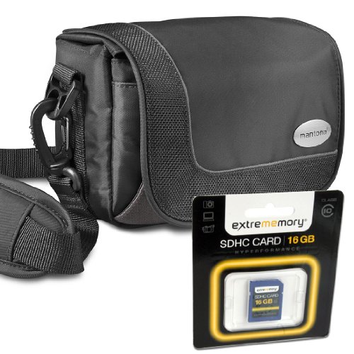 KIT Mantona Camcorder Tasche + SDHC 16GB Class 