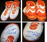 Joakim Noah Florida Gators autographed Game Used/ Game Worn Shoes from 2006-07 Championship season ~ BULLS #1 Draft pick