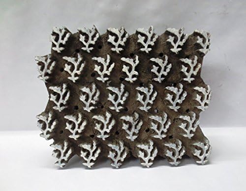 Curio Collectibles Indian Wooden Hand Carved Textile Printing Fabric Block Stamp