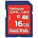 SanDisk 16GB SDHC Netbook Memory Card