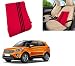 Auto Pearl-Premium Quality Orthopaedic Velvet Memory Foam Car Seat Red-3Black Strips Backrest For - Hyundai Creta RS.849.00