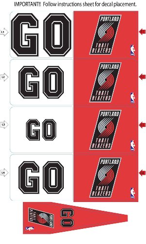 Portland Trail Blazers Animated 3-D Auto Spin-Flags