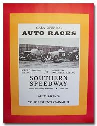 1935 Southern Speedway Poster Print