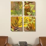 Bright Tropicals Set of 4 Canvas Prints