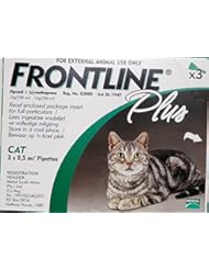 Pet Products: Frontline Plus Green 3-Pack for Cats and Kittens - Flea & Tick Treatment - Merial Frontline