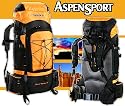 ASPENSPORT Trekking Rucksack, 70 Litern, schwarz/orange