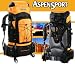 ASPENSPORT Trekking Rucksack, 70 Litern, schwarz/orange