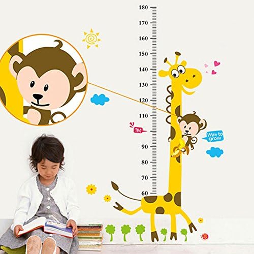 Lovely Kids Height Chart Wall Decals Vinyl Stickers Art Home/Room Decor 24"x 35"