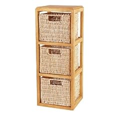 Holzregal mit 3 Aufbewahrungsk�rben