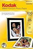 Kodak Ultra Premium 4 x 6 Inch High Gloss Photo Paper 100 Sheets (8505141)