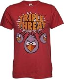Angry Birds Triple Threat Mens Slim Fit T-Shirt
