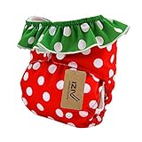 iZiv新生児1厚いおむつ付きオーガニック幼児防水/調整/再利用可能/洗えるポケット布おむつのフィット赤ちゃん0.5-3歳（ドット）