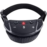 [New Model] Vastar Dog No Bark Collar Electric Anti Bark Shock Control with 7 Levels Button Adjustable Sensitivity Control, Stimulation of No Harm Warning Beep and shock, for 15-120 Pounds Dogs