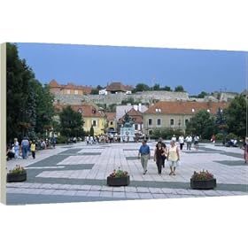 Istvan Dobo Ter Square - 40 Inch Canvas Print (101 cm) by Robert Harding