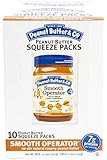 Peanut Butter & Co. Peanut Butter, Smooth Operator Squeeze Packs, 1.15 Ounce (Pack of 20)