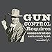 John Wayne Gun Control, Concentration and a Steady Hand T-Shirt