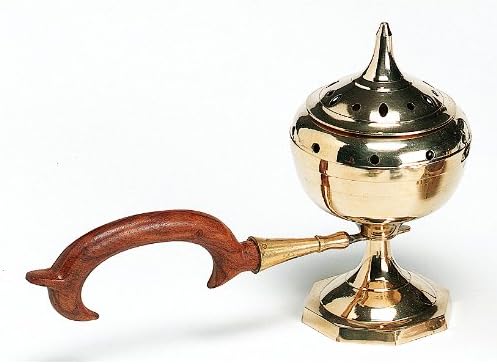 Incense Burner - Large "Original" Chalice Burner - Brass - 7" Tall