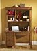 LIBERTY GRANDPA'S CABIN YOUTH BEDROOM DESK SET AGED OAK ANTIQUE BRASS 4 PIECE