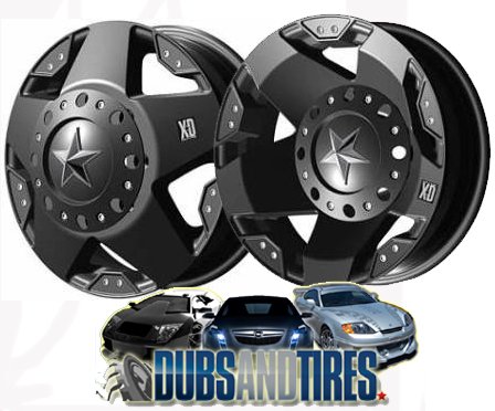 XD Series Rockstar Dually (Series XD775) Matte Black - 17 x 6 Inch Wheel