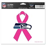 Seattle Seahawks Breast Cancer Awareness 4x6 Ultra Decal
