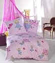 Testroet Feinbiber Baby Bettwäsche Prinzessin 100x135
