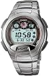 Casio Men's W755D-1AV Silver Stainless-Steel Quartz Watch with Digital Dial