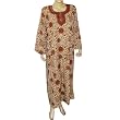 Evening Dresses Long Sleeve Viscose Kaftan Size L (kftn856)