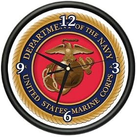 MARINES ~Wall Clock~ corps us marine usmc military gift