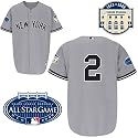 New York Yankees Derek Jeter Authentic Road Jersey Stadium and All Star Patch