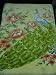 Queen Peacock and Flower Blanket Super Soft Double Ply 2 Sides Green and Gold New