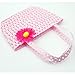 Lovely Charm Princess Straw Baby Girl Sun Hat Summer Flower Cap and Handbag (Pink)