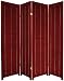 Where to Buy Room Dividers Most Durable - 5.5 Foot Tall Shutter Folding Privacy w/ Blinds - 4 Panel Rosewood