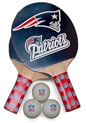 Imperial New England Patriots Licensed Table Tennis Racket and Ball Set