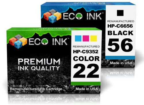 Eco Ink Compatible Remanufactured For Hp 56 Hp 22 C6656an