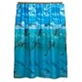 Carnation Home Fashions 6-Feet by 6-Feet Fabric Shower Curtain, Dolphins