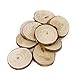 OULII Wood Log Slices Discs for DIY Crafts Wedding Centerpieces Pack of 30，6-8CM