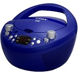 Coby CXCD251BLU Portable CD Player with AM/FM Radio, Blue