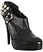 Be&D black studded leather 'Austin' platform booties