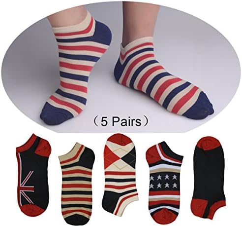 GBSocks Mens Running Socks Best Cotton Running Socks For Men (5 Pair)