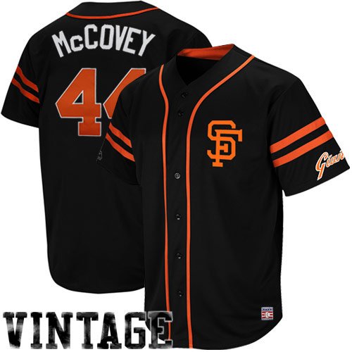 Willie McCovey San Francisco Giants Majestic Cooperstown Heater Jersey