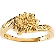 14K Yellow Gold "Love Waits" Chastity Ring