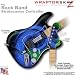 Alecias Swirl 01 Blue WraptorSkinz Skin fits Rock Band Stratocaster Guitar for Nintendo Wii, XBOX 360, PS2 & PS3 (GUITAR NOT INCLUDED)